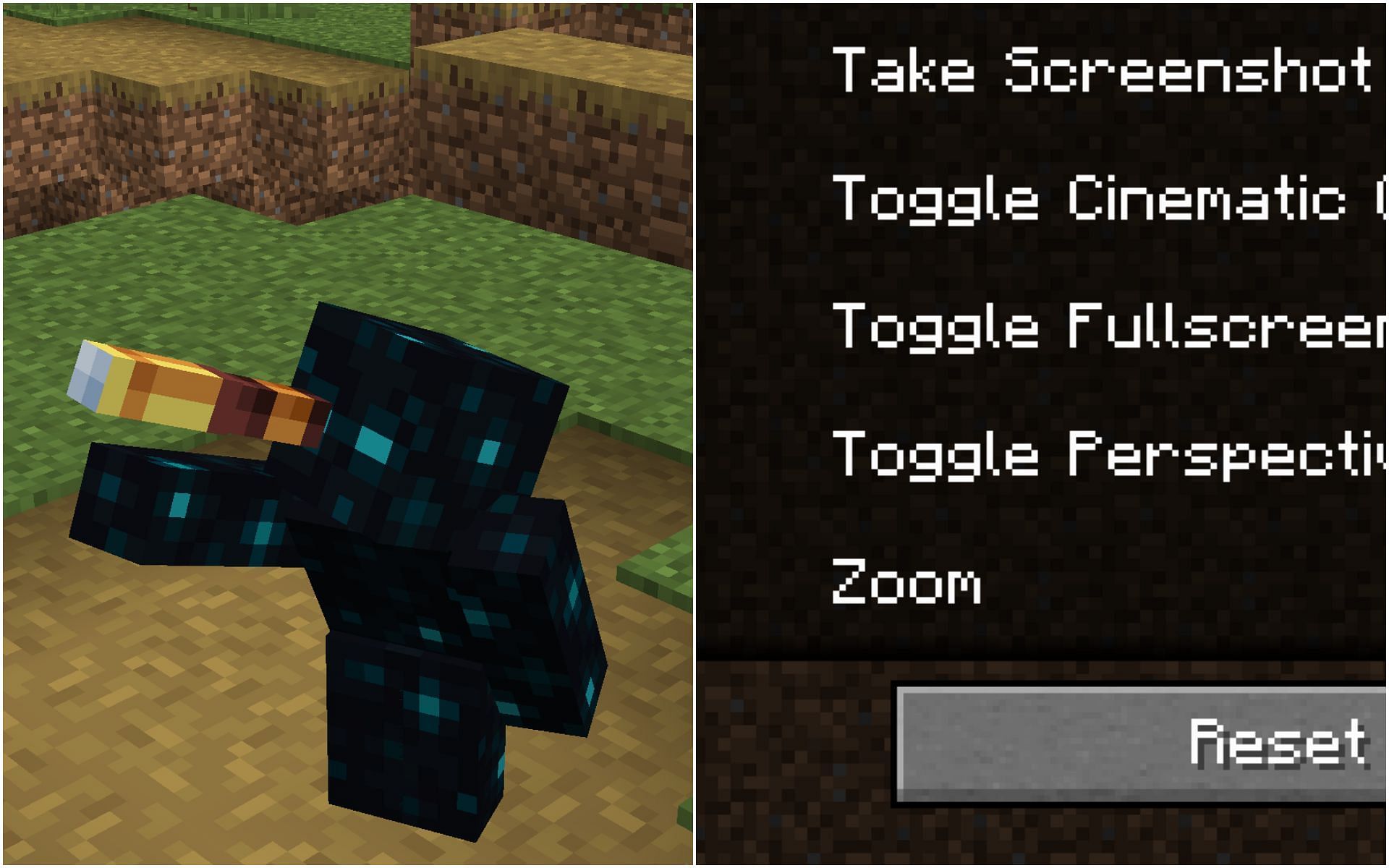 There are several ways to zoom in the game (Image via Minecraft Java 1.19 update)