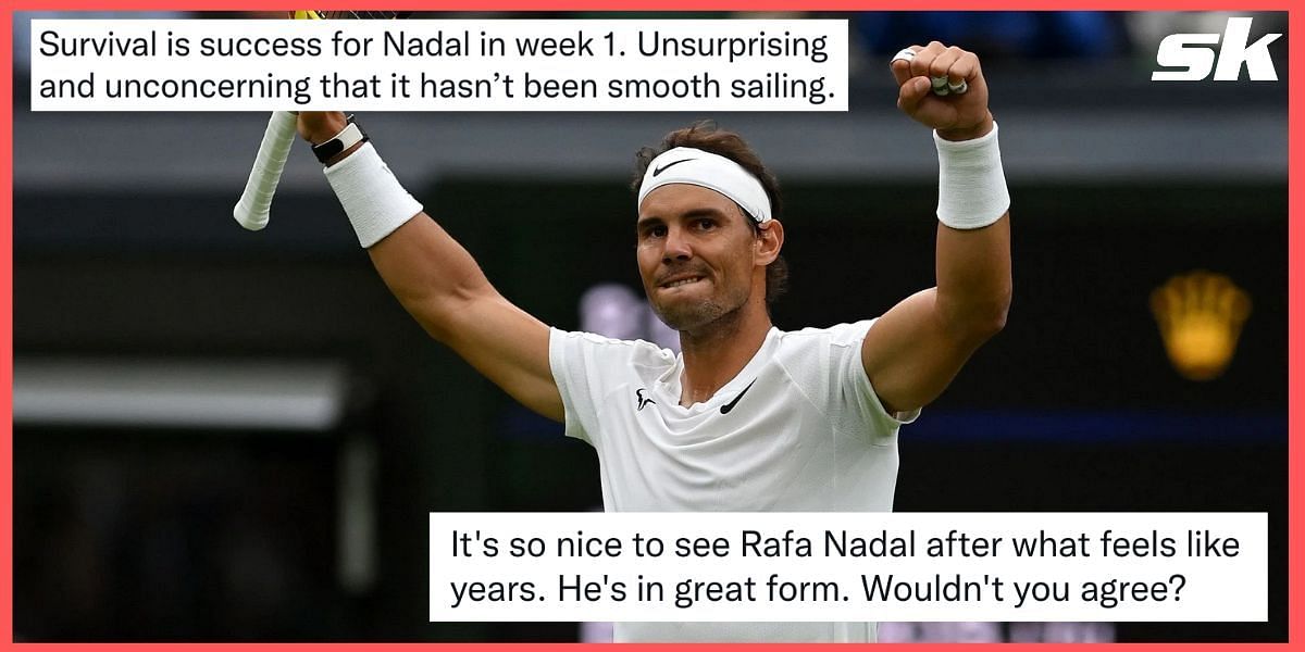Rafael Nadal booked his place in the third round of the 2022 Wimbledon Championships on Thursday