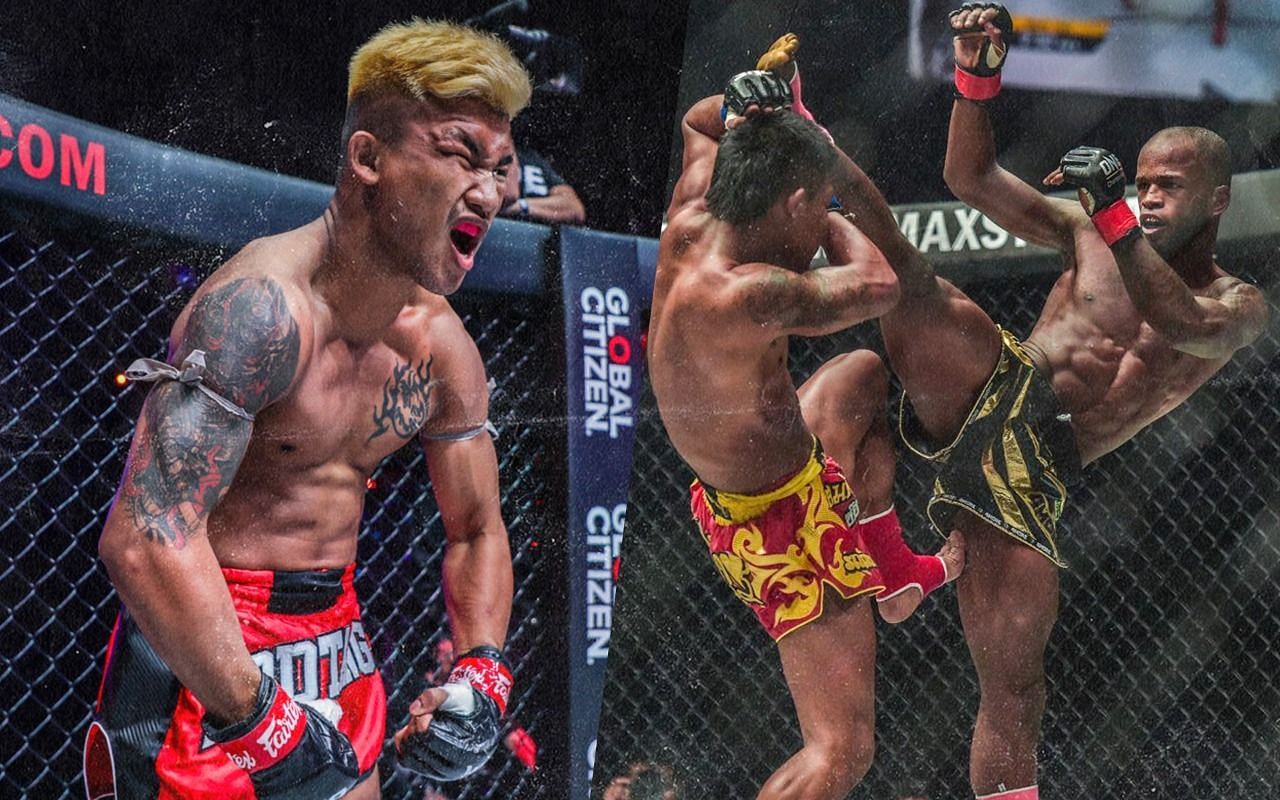 Rodtang Jitmuangnon (left) displays his technical skills against Sergio Wielzen. [Photos ONE Championship]