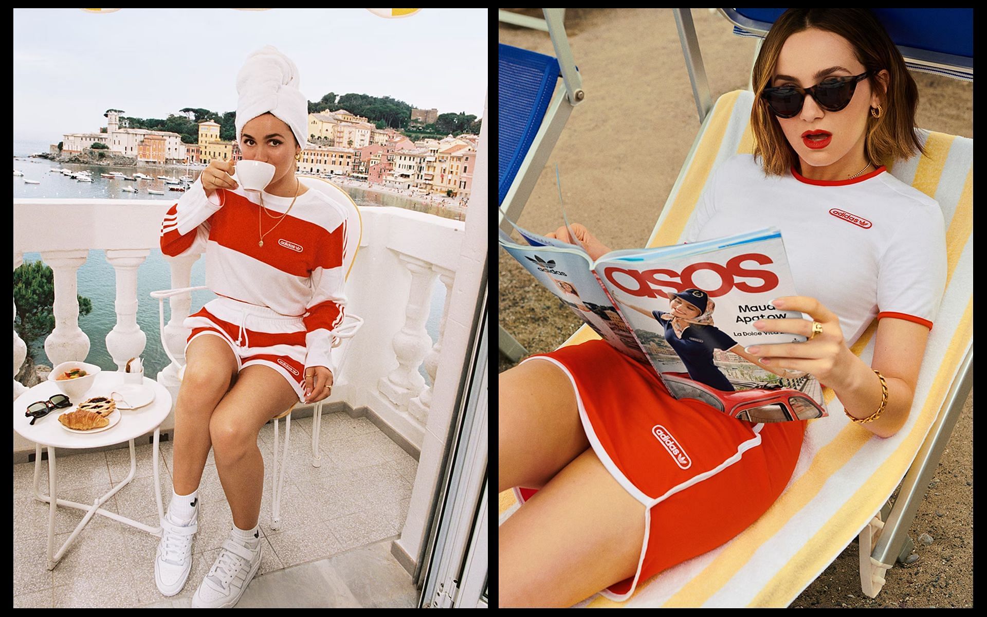Maude Apatow Serves Italian Fantasy In Asos x Adidas Originals Resort  Collection