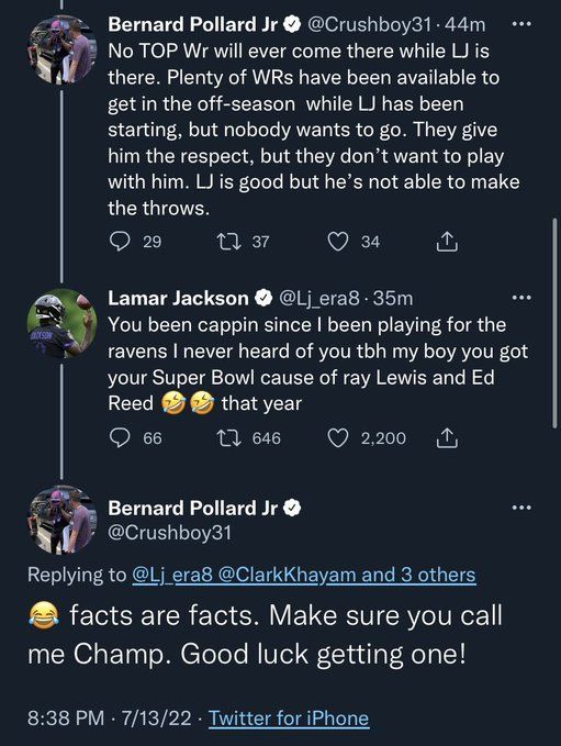 Lamar Jackson's Former Teammate Joins Twitter Beef And Berates