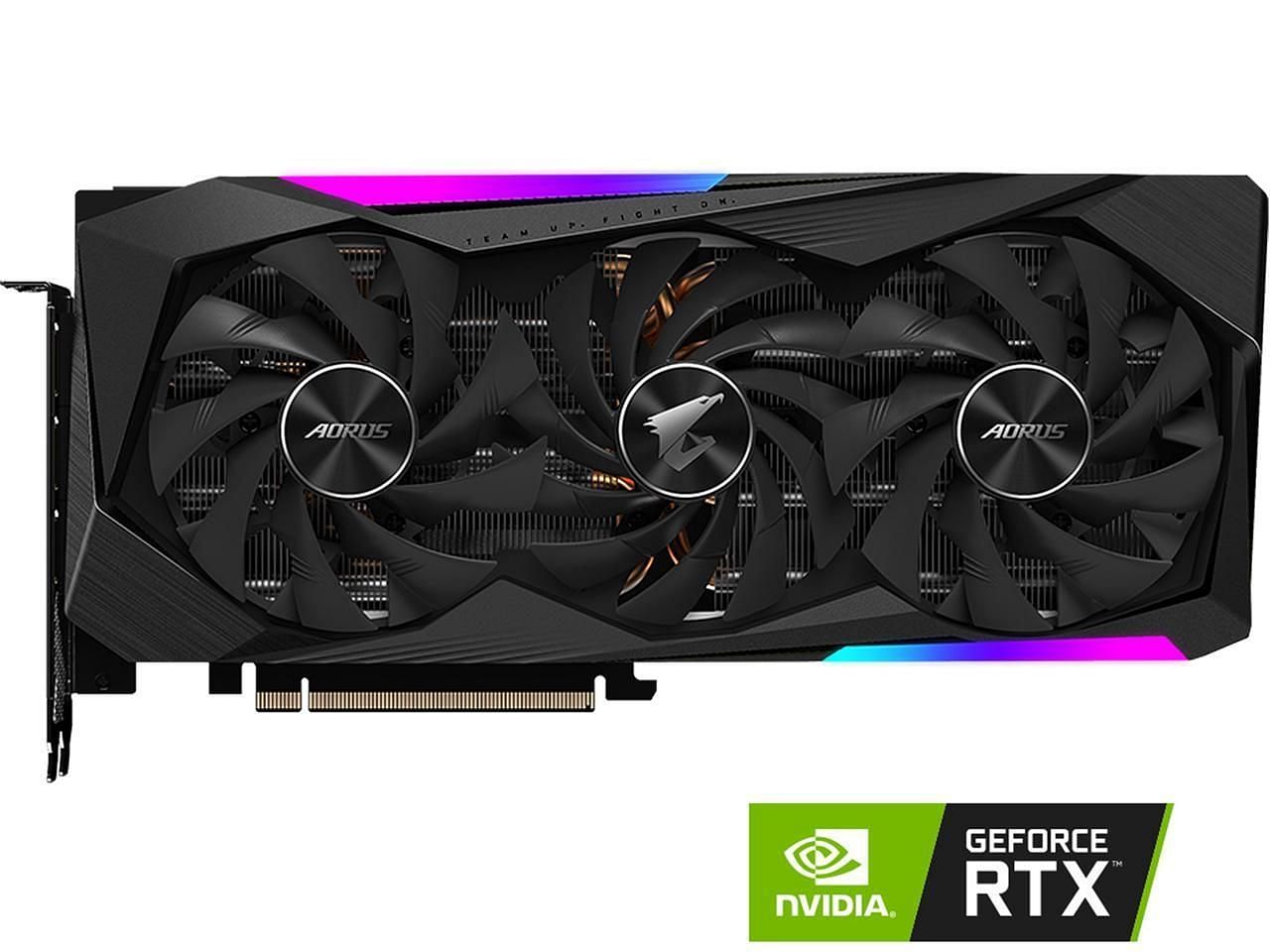 The Gigabyte RTX 3070 Aorus Master (Image via Gigabyte)