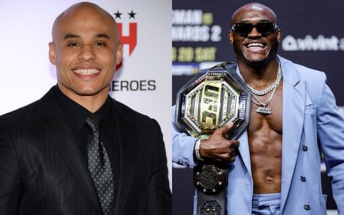 Ali Abdelaziz (L); Kamaru Usman (R)