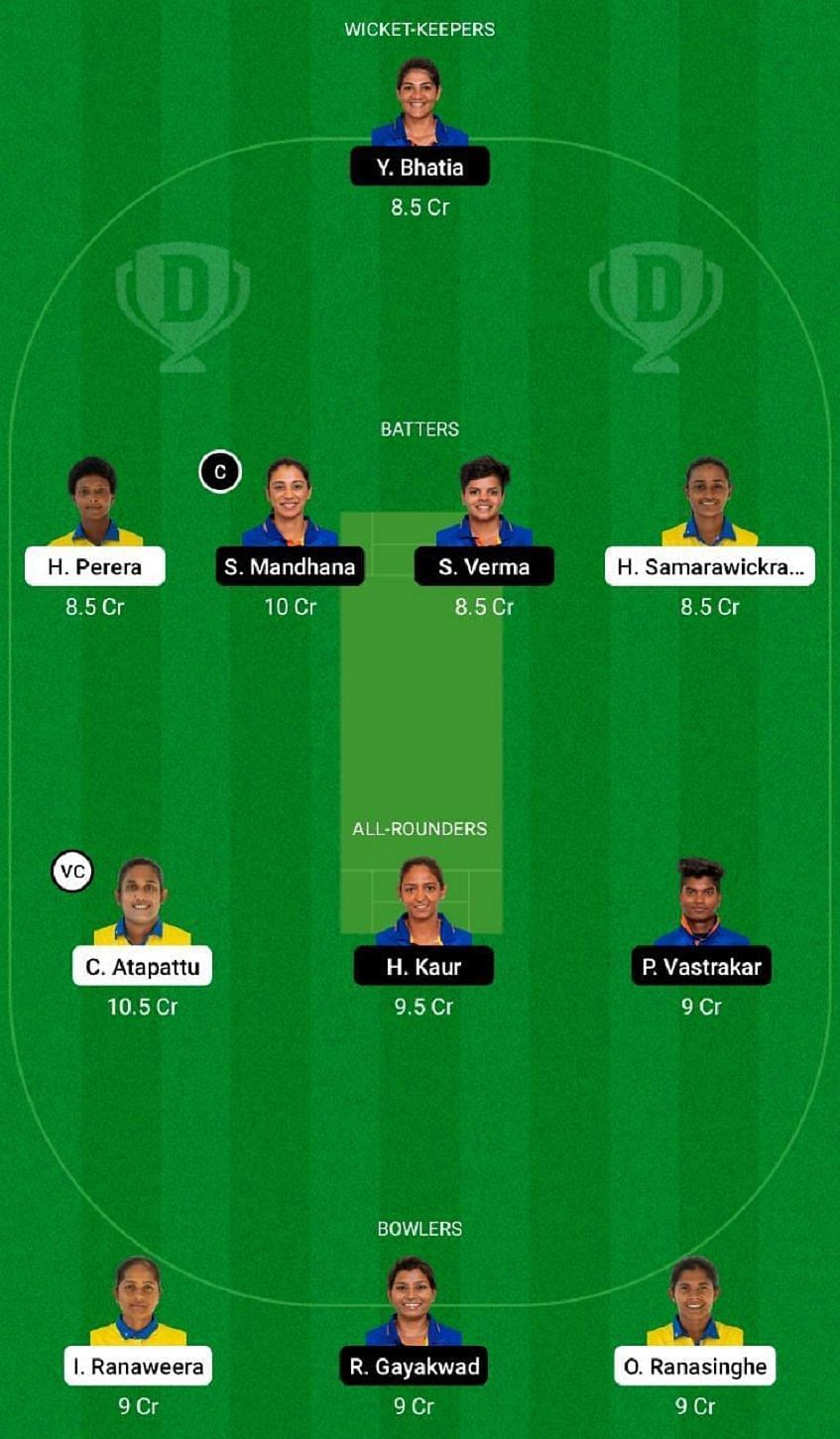 SL-W vs IN-W Dream11 Fantasy Tip #1