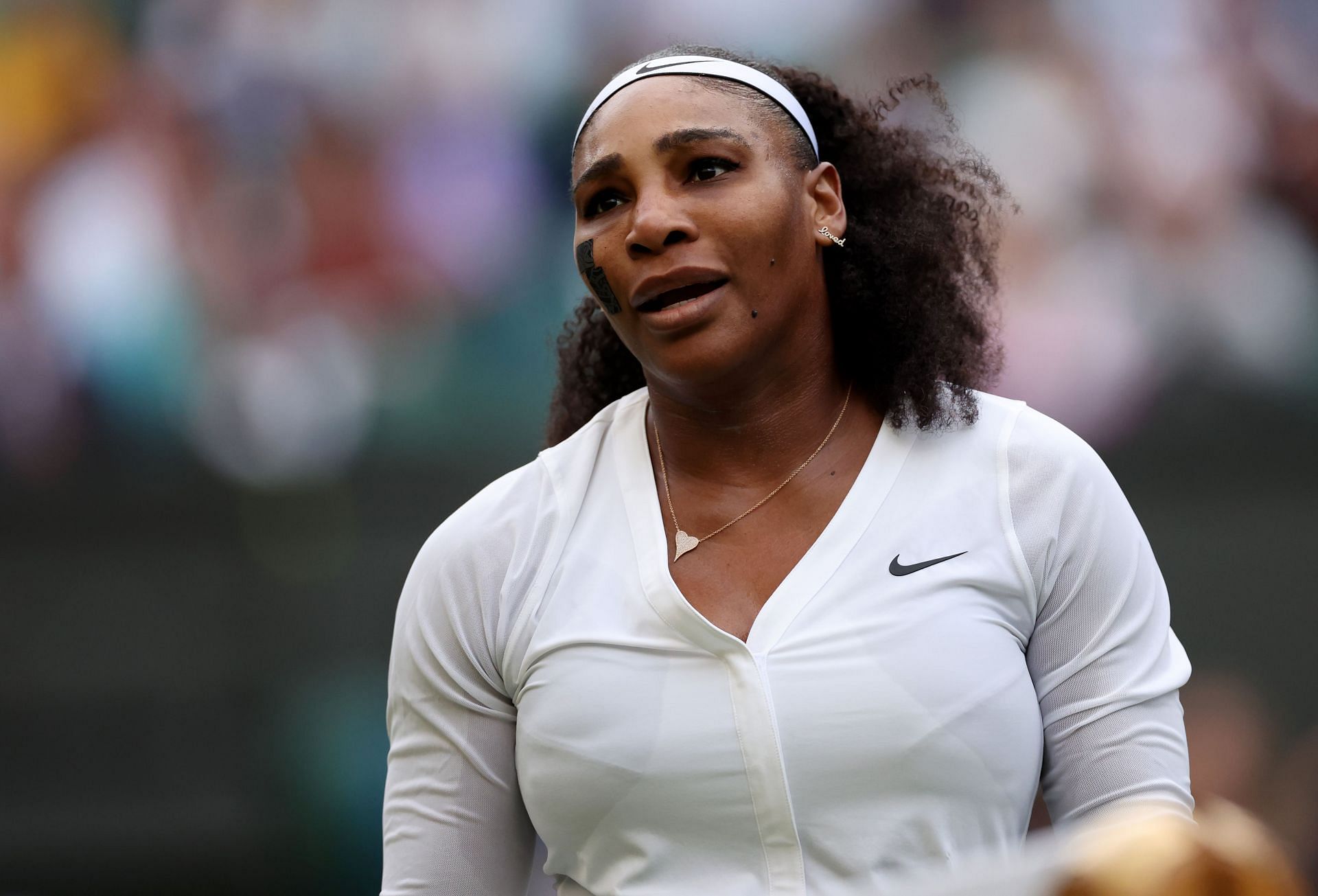 Serena Williams suffered a rare first-round defeat at Wimbledon.