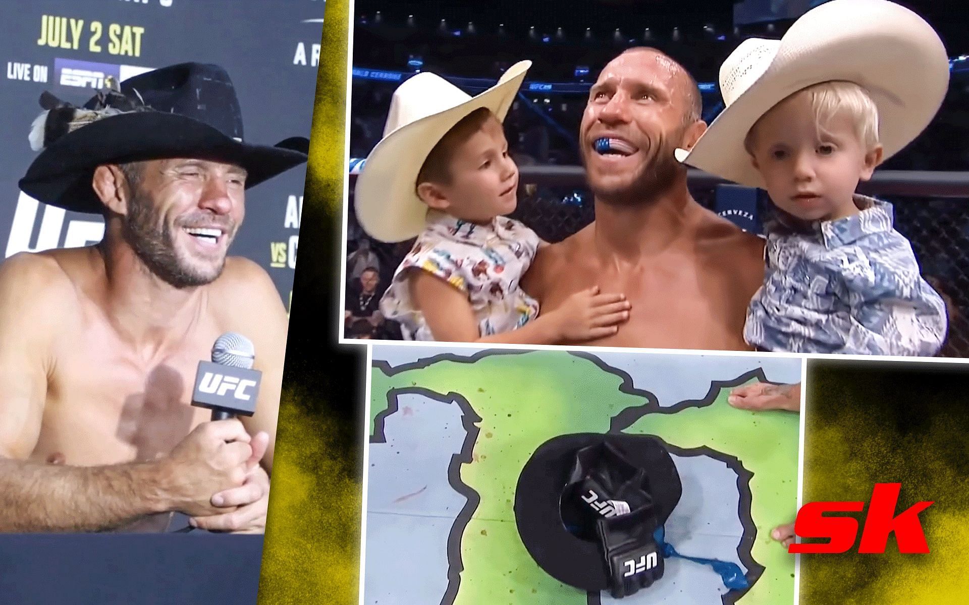 Donald Cerrone retired from MMA on July 2 [Images via Sportskeeda MMA Originals and UFC on YouTube]