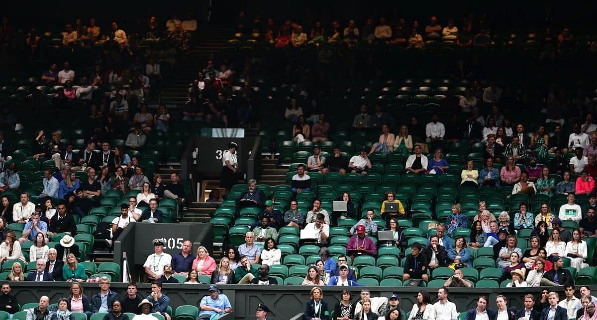Empty seats at Wimbledon 2022 was baffling