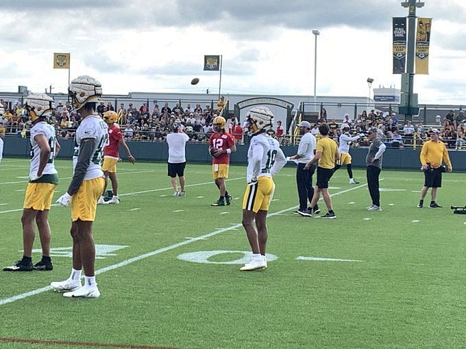 Pickswise on X: Aaron Rodgers showed up to camp dressed up as Nic