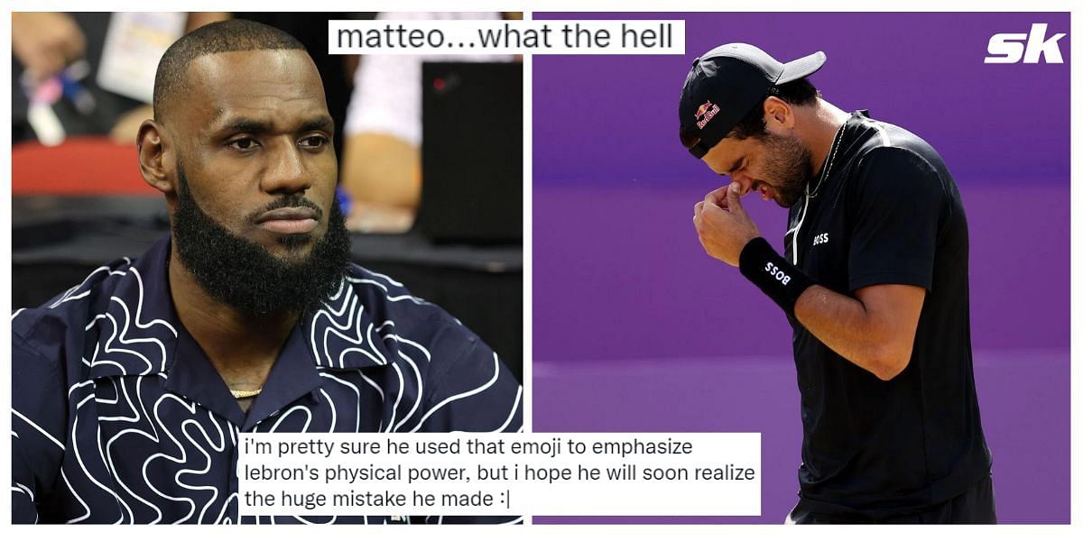 Tennis fans react to Matteo Berrettini&#039;s racist remark while referring to basketball great LeBron James