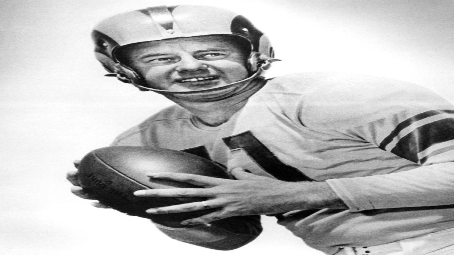 The first-ever NFL helmet with a logo was hand-painted by the Rams