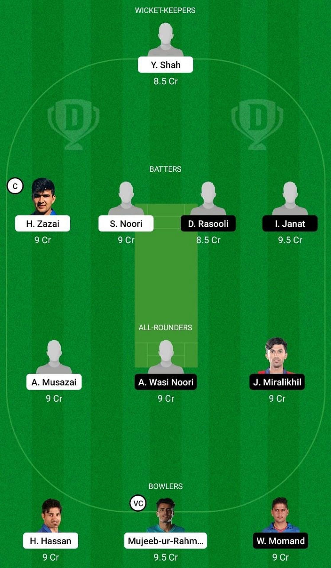 HS vs AM Dream11 Fantasy Suggestion #1