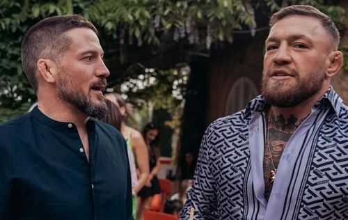 John Kavanagh (left) Conor McGregor (right) [Image Credits- @coach_kavanagh on Instagram]