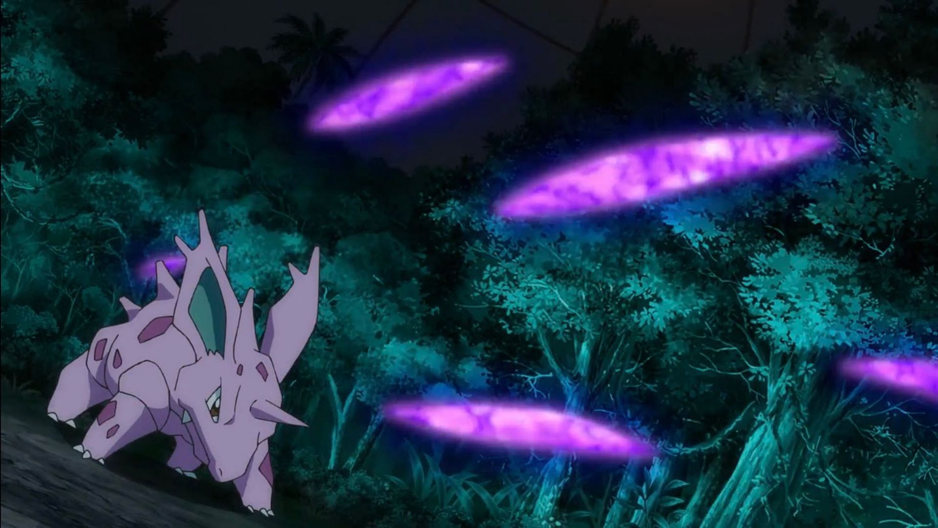 Nidorino using Venoshock in the anime (Image via The Pokemon Company)
