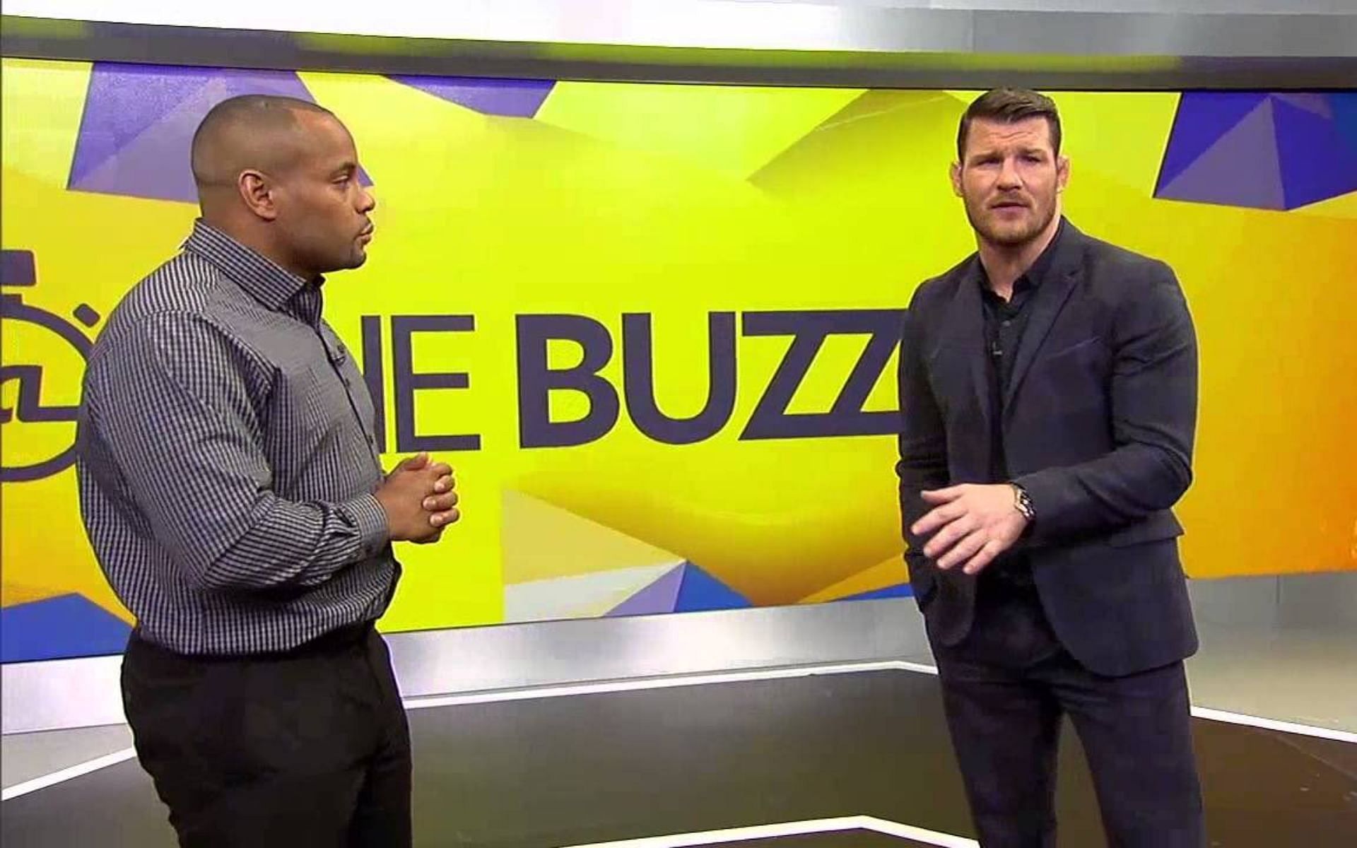 Daniel Cormier (L) Michael Bisping (R) [Credits: Twitter @dc_mma]