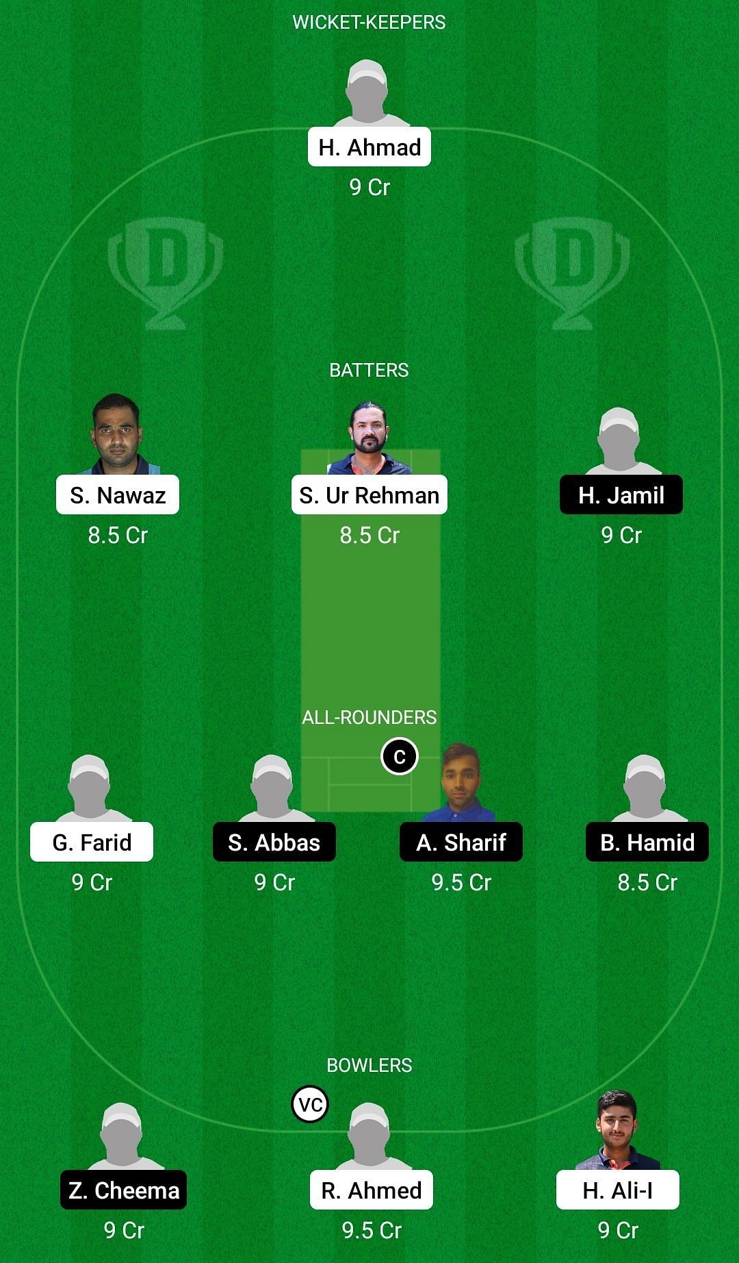 Dream11 Team for Jinnah Brescia vs Fresh Tropical - ECS Italy Super Series 2022.