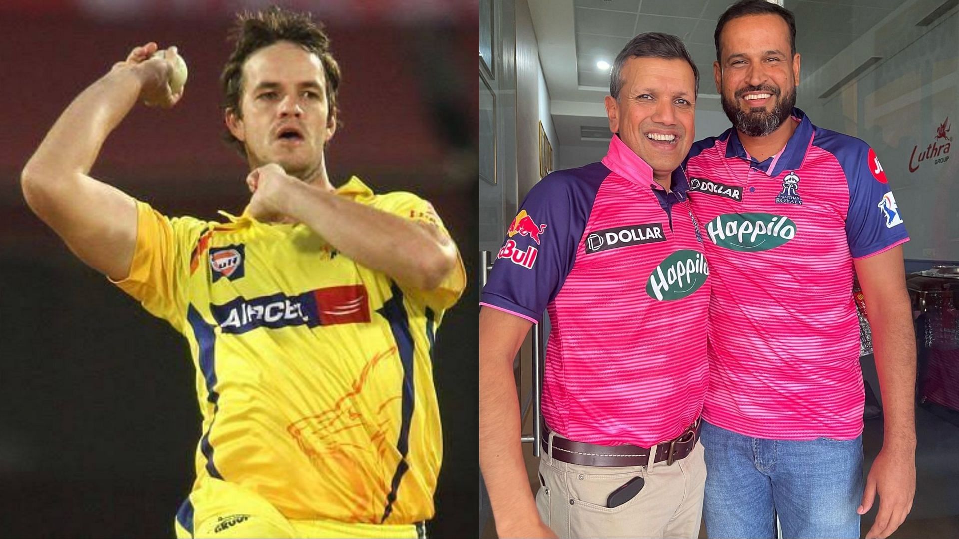 Albie Morkel [left] and Yusuf Pathan [right] could be the star attractions of the inaugural CSA T20 League (Image: Instagram)