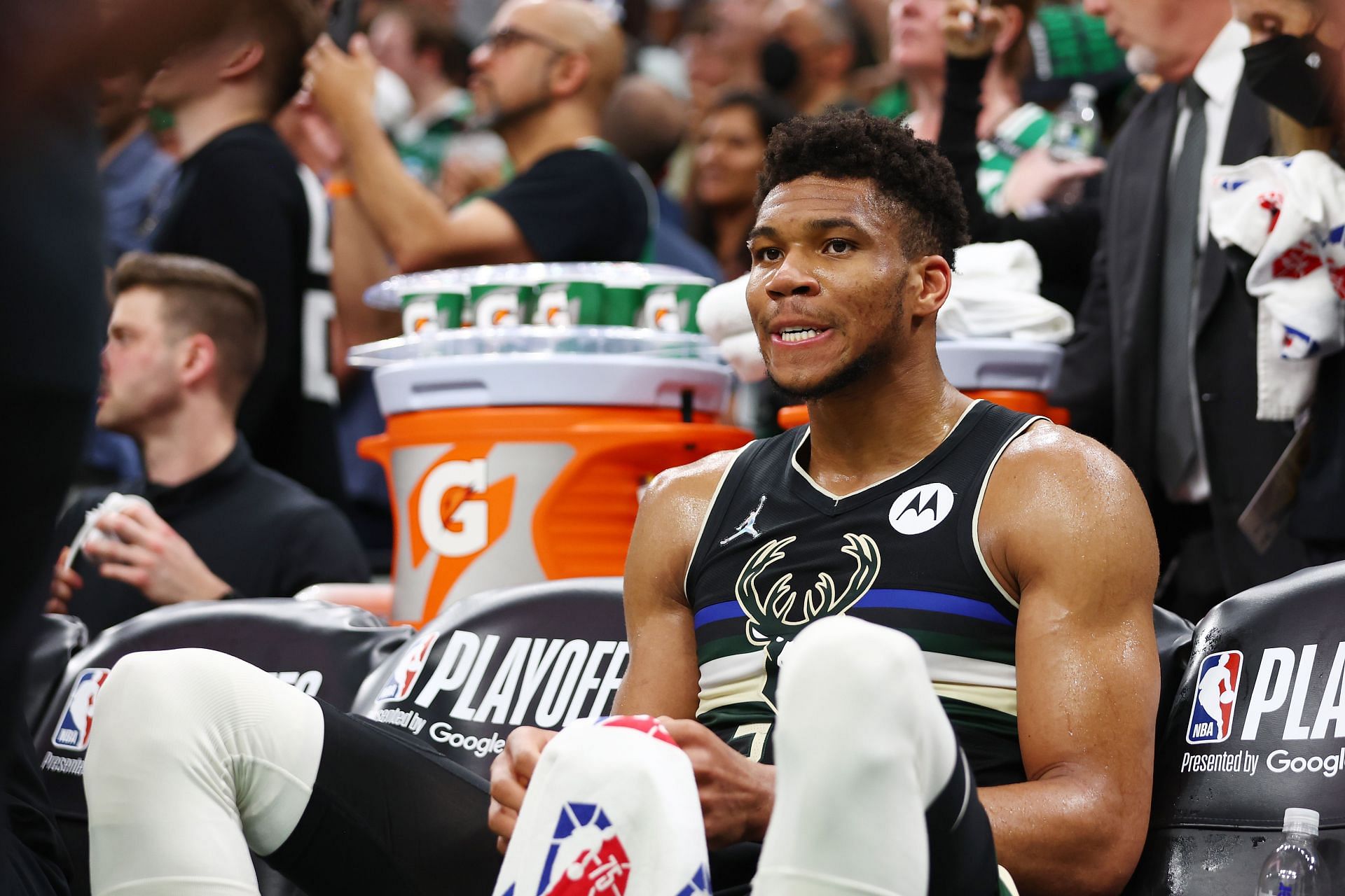 Giannis Antetokounmpo of the Milwaukee Bucks