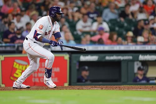 Yordan Alvarez is leading the Astros with an average of .313.