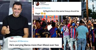 "Carrying Barca more than Messi", "FIFA mode activated" - Barcelona fans lose their mind as 25-year-old star puts in stunning performance in 2-0 win against NY Red Bulls