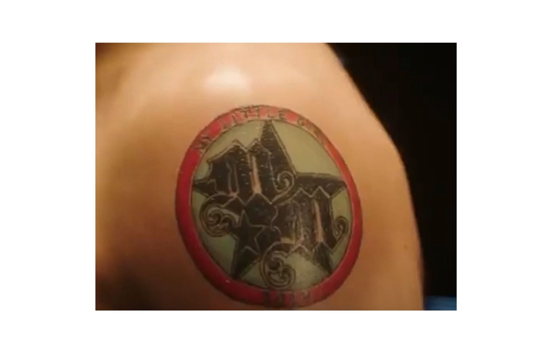 My take on Brandon Boyd's Bunbury Castle crop circle tattoo by Damian James  at Metropolis Tattoo in Cleveland, OH : r/tattoos