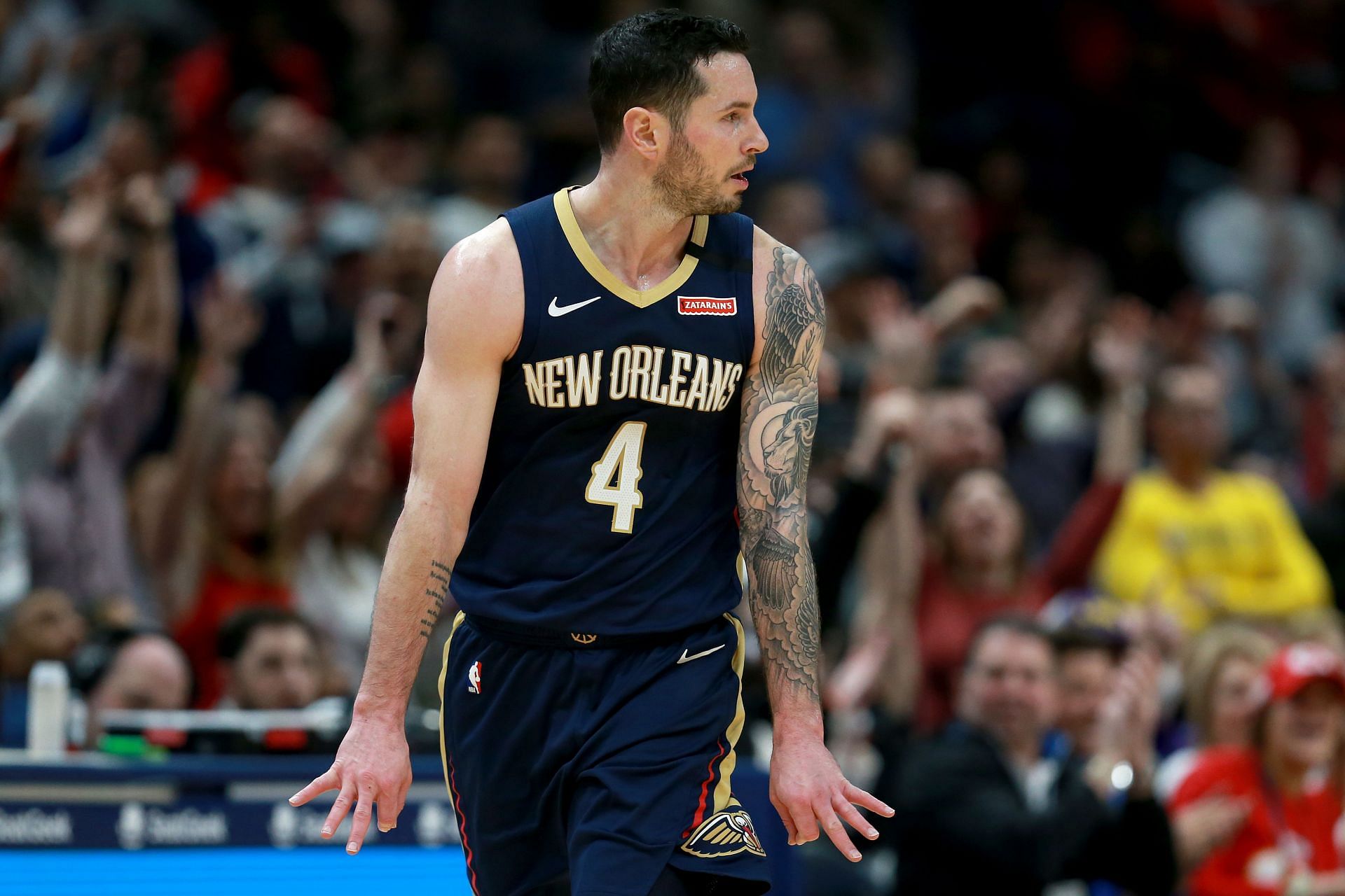JJ Redick playing for the New Orleans Pelicans