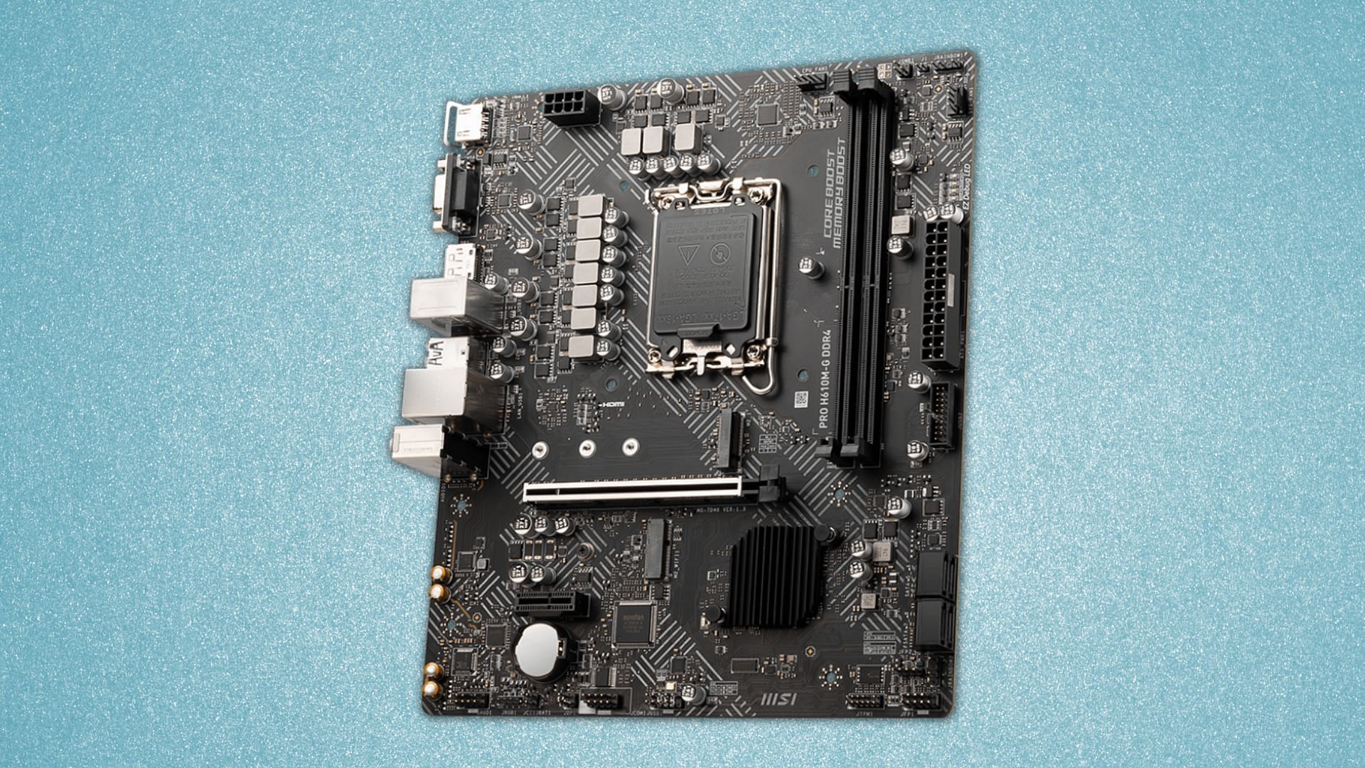The MSI PRO H610M-G DDR4 motherboard (Image via MSI)