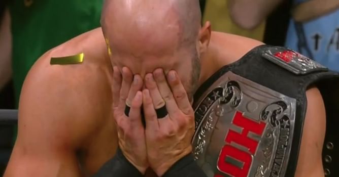 "My first world championship" - Claudio Castagnoli comments on his reaction of disbelief after ROH world title win at Death Before Dishonor