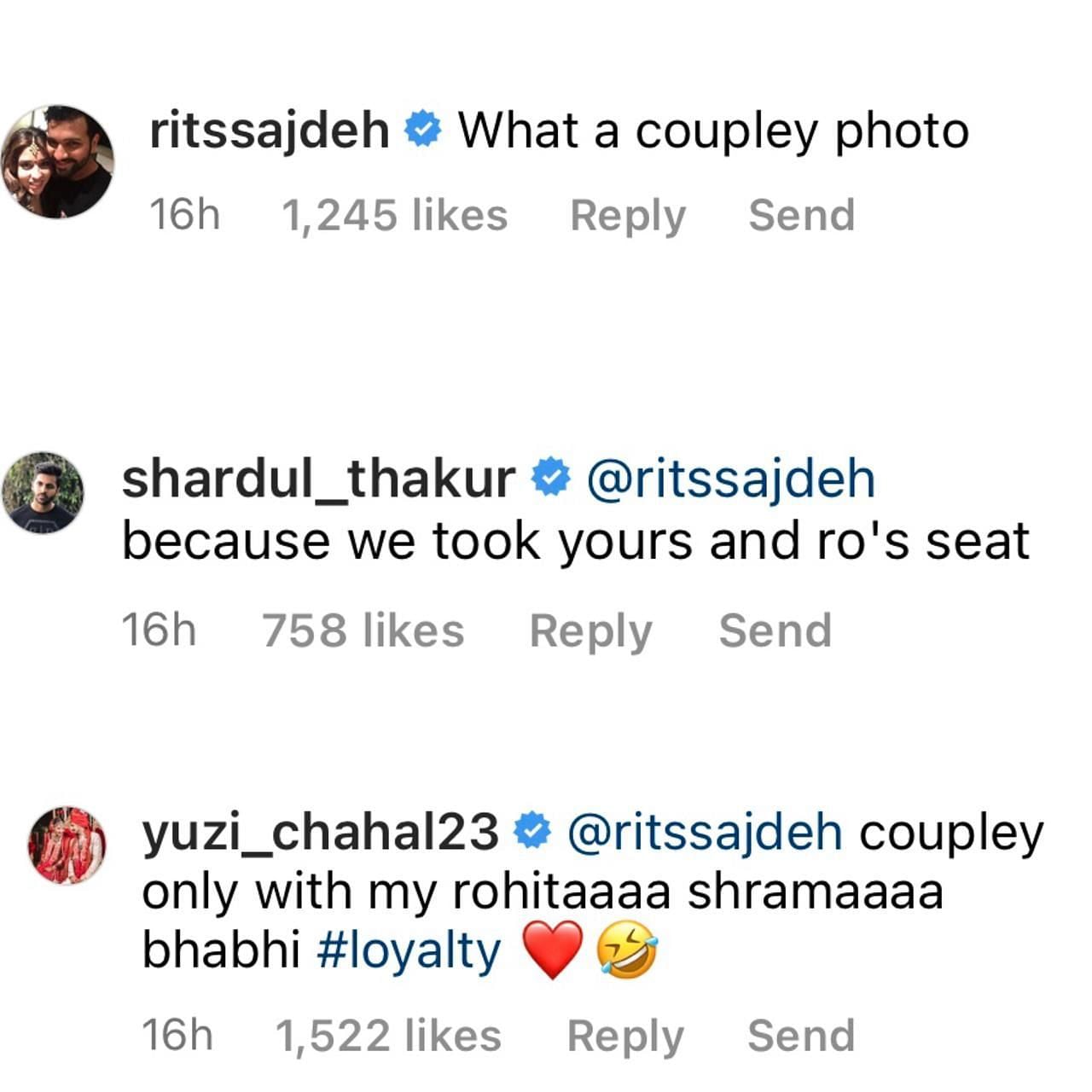 Chahal&#039;s reaction to Ritika&#039;s comment