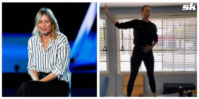 "I don’t think my body had ever felt as weak as it did the day after birth so even these movements feel like I’ve come a long way" - Maria Sharapova on the road to fitness days after giving birth