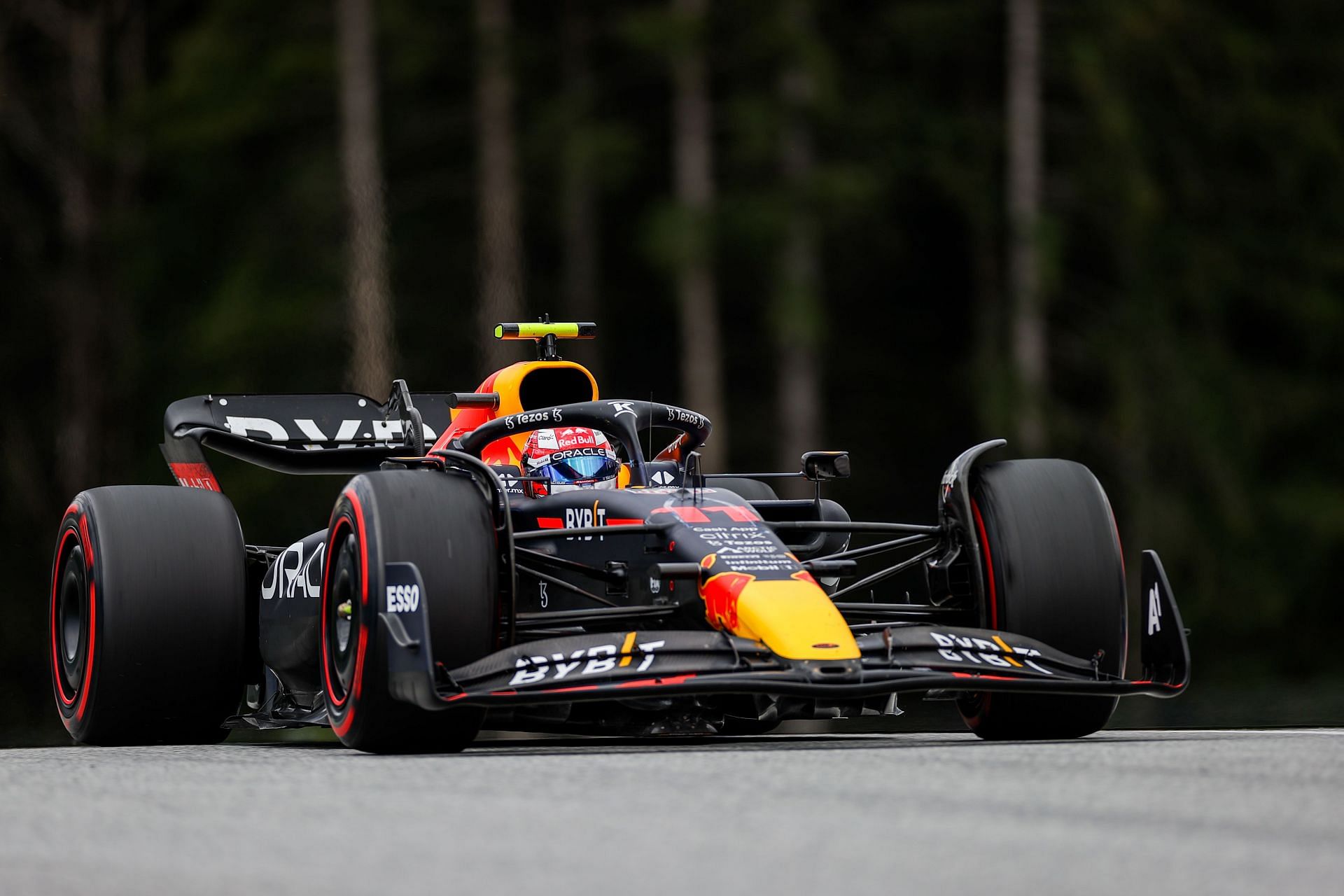 Sergio Perez in action during the 2022 F1 Austrian GP.(Photo by Peter Fox/Getty Images)