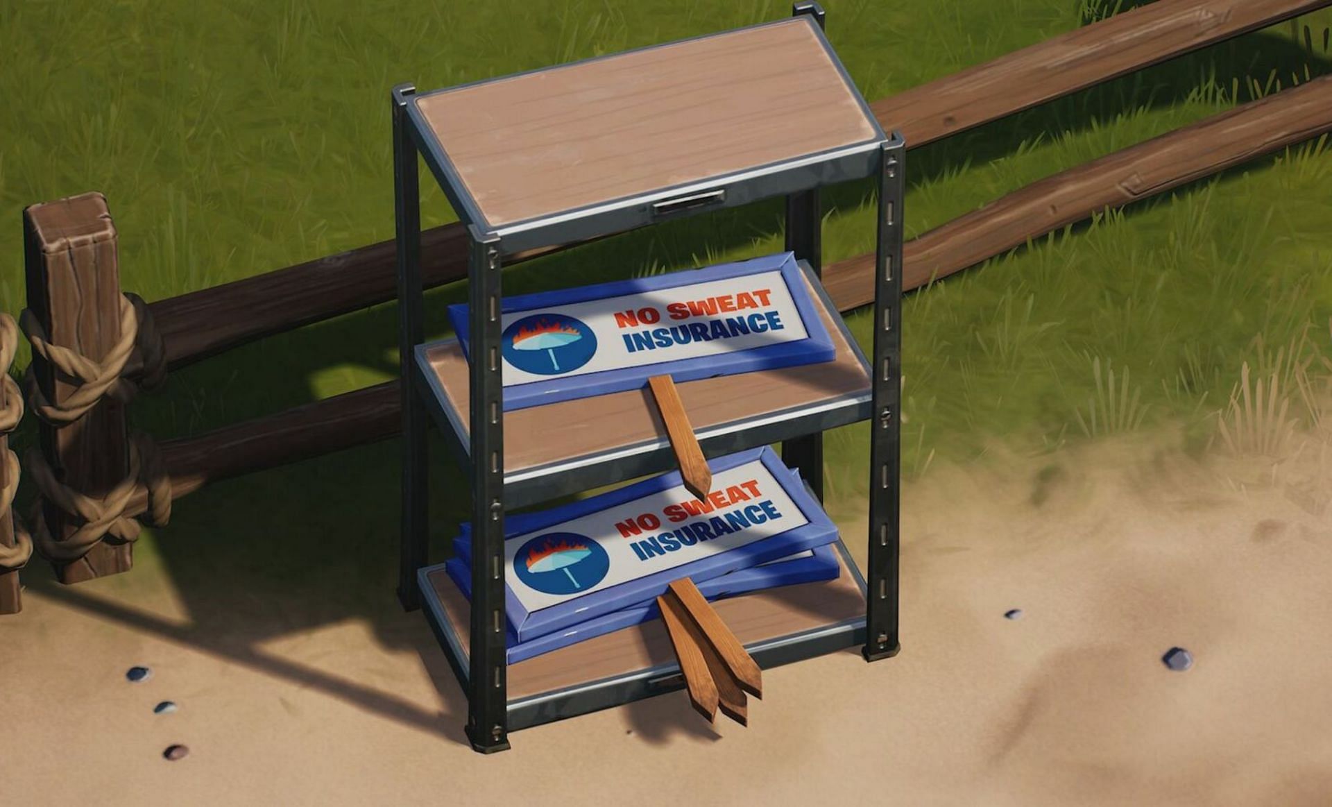 No Sweat signs in the game (Image via Epic Games)