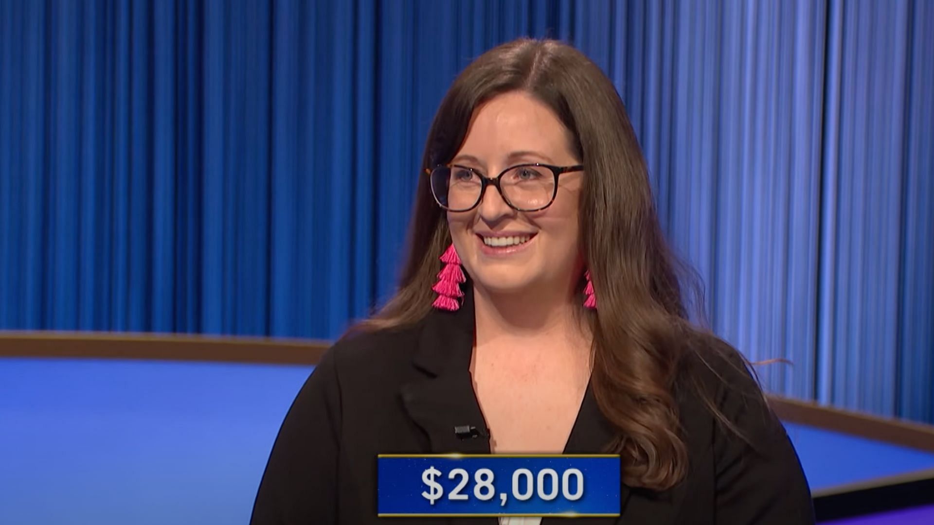 Emily Fiasco: Tonight&rsquo;s winner (Image via Jeopardy!)