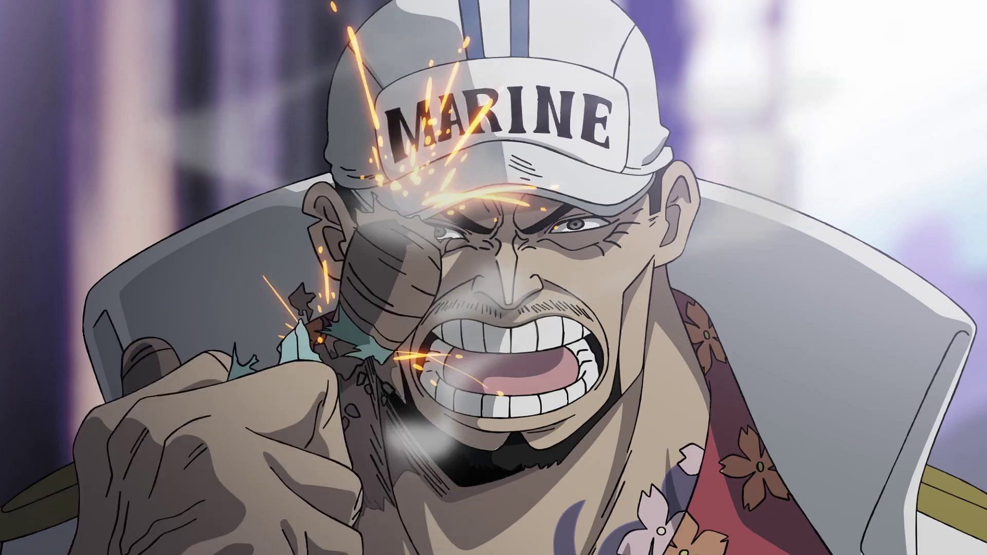 Akainu as seen in the series&#039; anime (Image via Eiichiro Oda/Shueisha/Viz Media/One Piece)