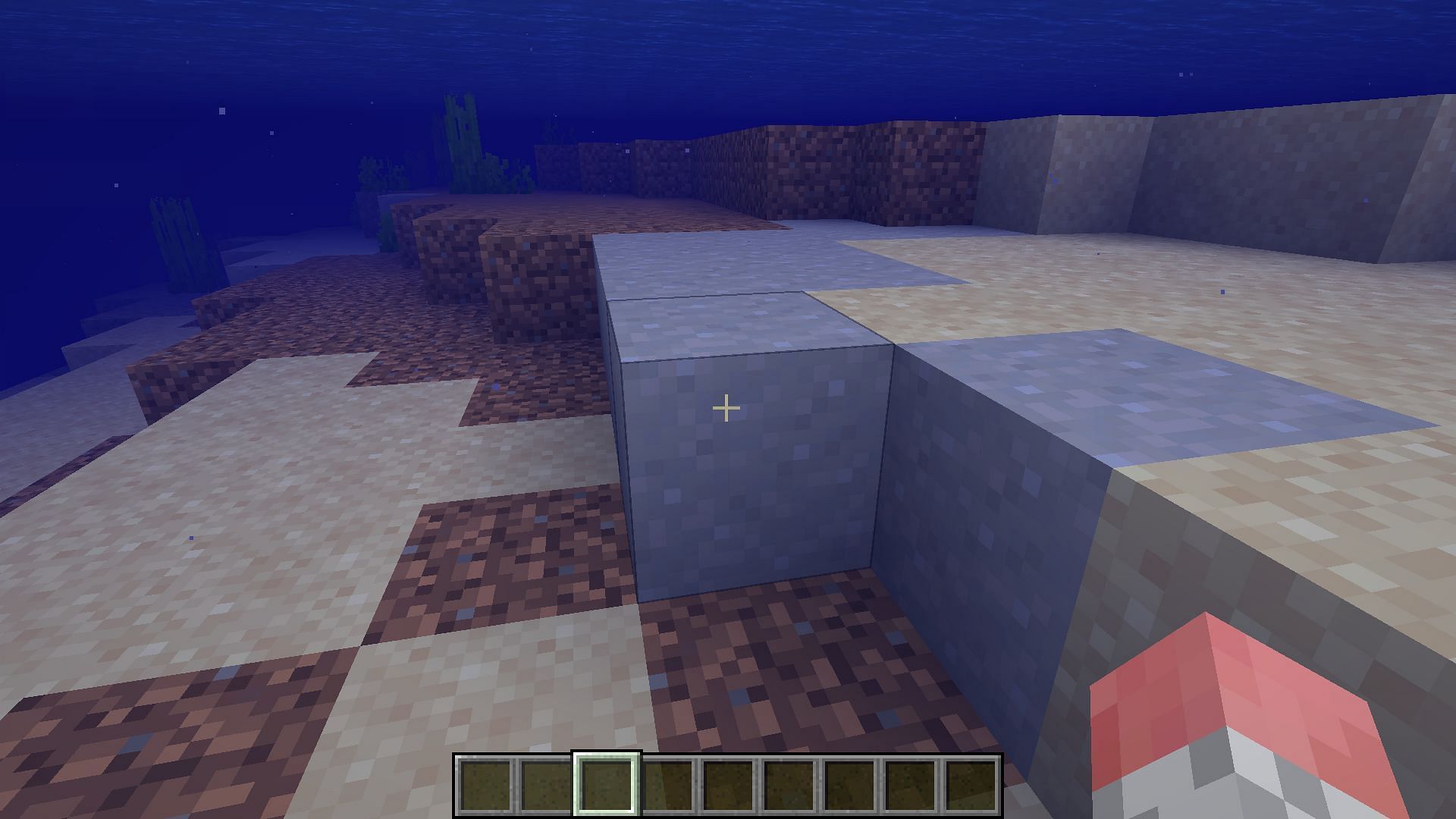 Clay blocks can be commonly found in shallow water beds or in lush caves biome (Image via Minecraft)
