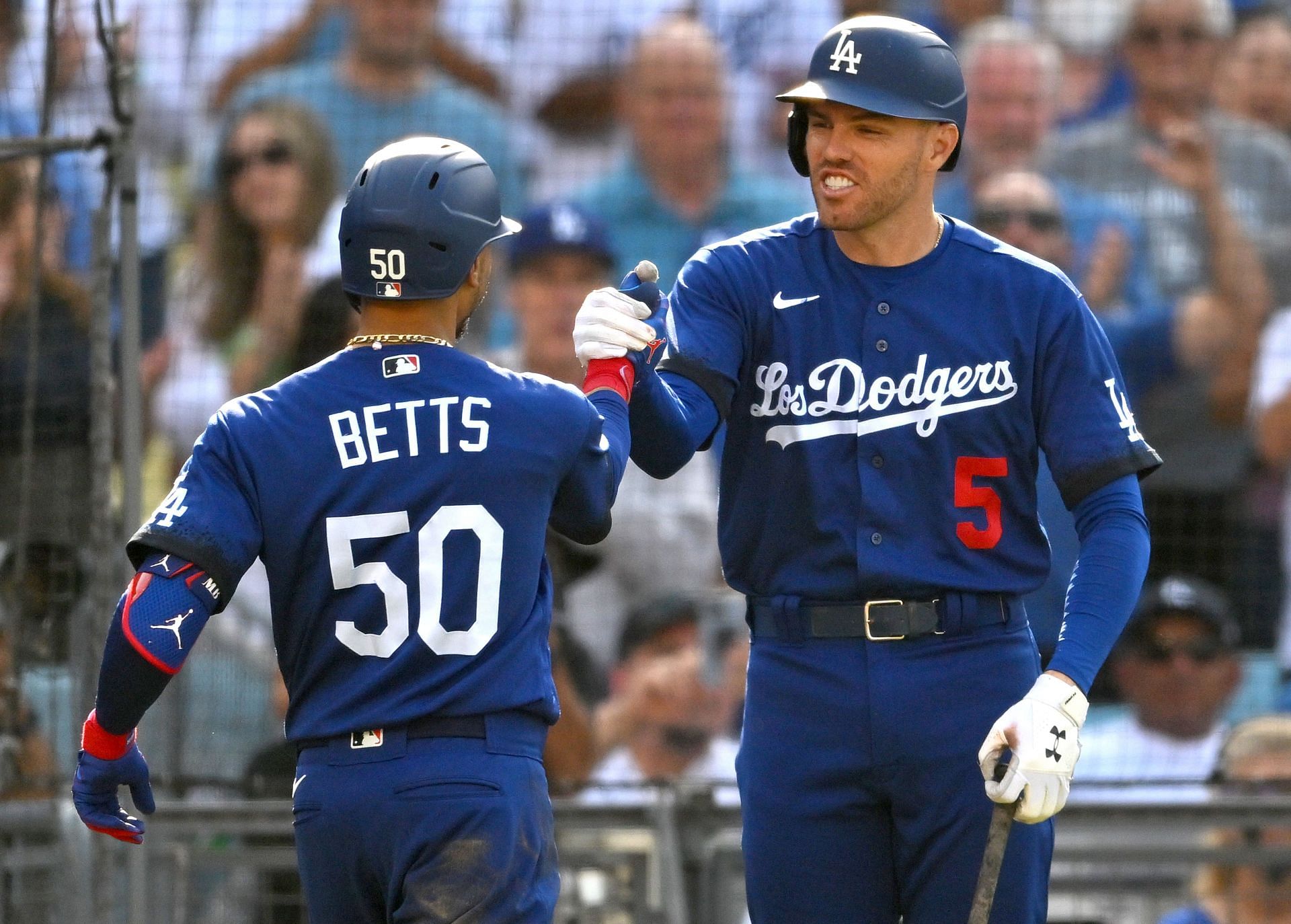 Los Angeles Dodgers stars Mookie Betts and Freddie Freeman