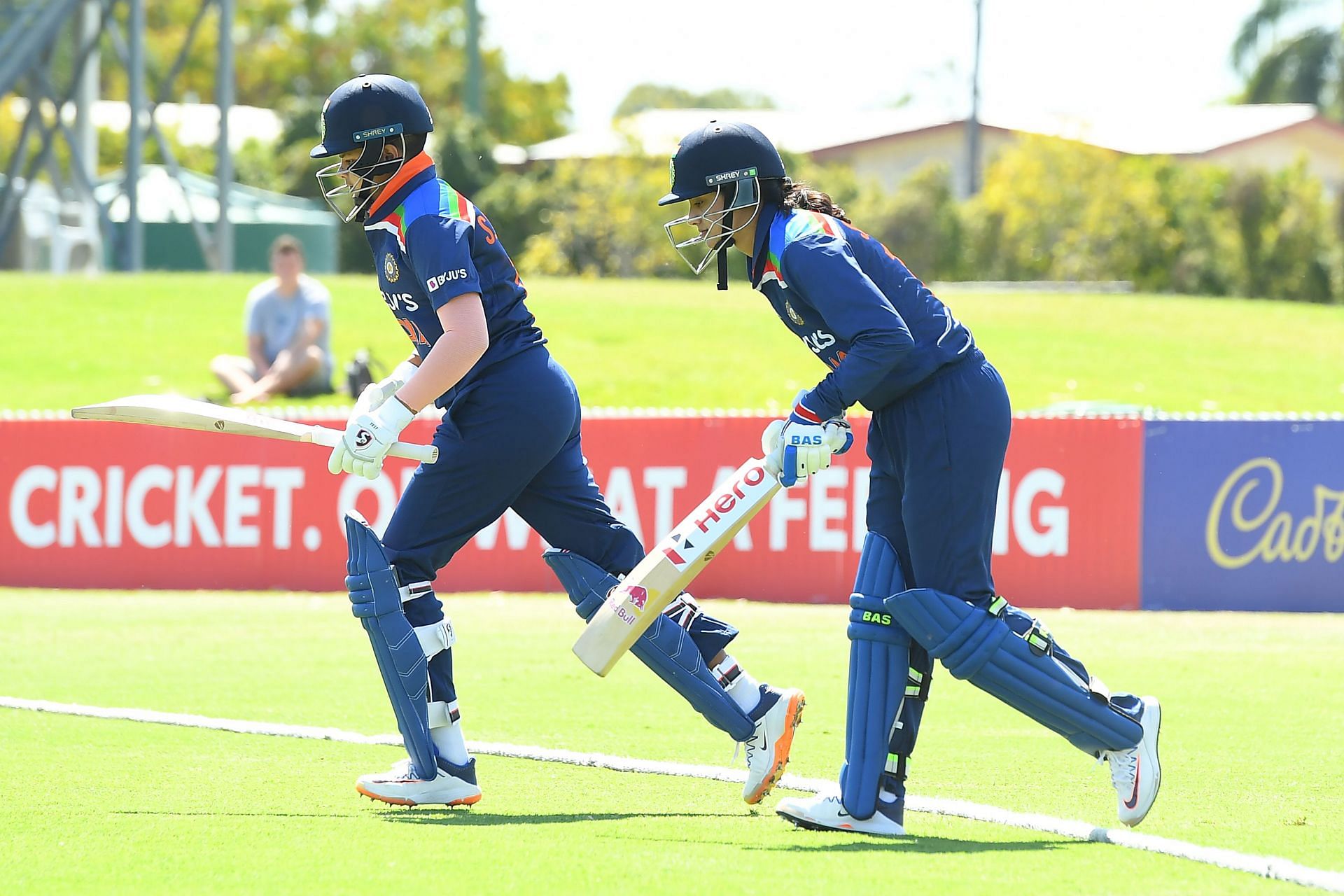 Veda Krishnamurthy reckons Shafali Verma (L) and Smriti Mandhana will hold key to help India post big scores. (P.C.:Getty)