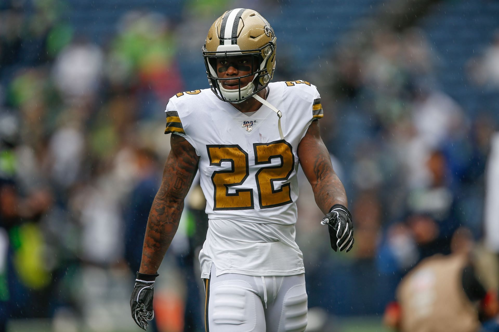 NFL player CJ Gardner-Johnson at New Orleans Saints v Seattle Seahawks