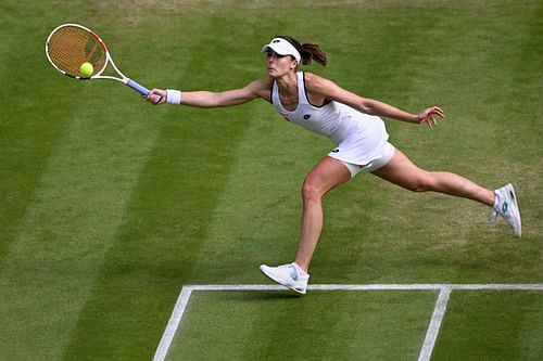 Alize Cornet dumped out top seed Iga Swiatek at Wimbledon on Saturday