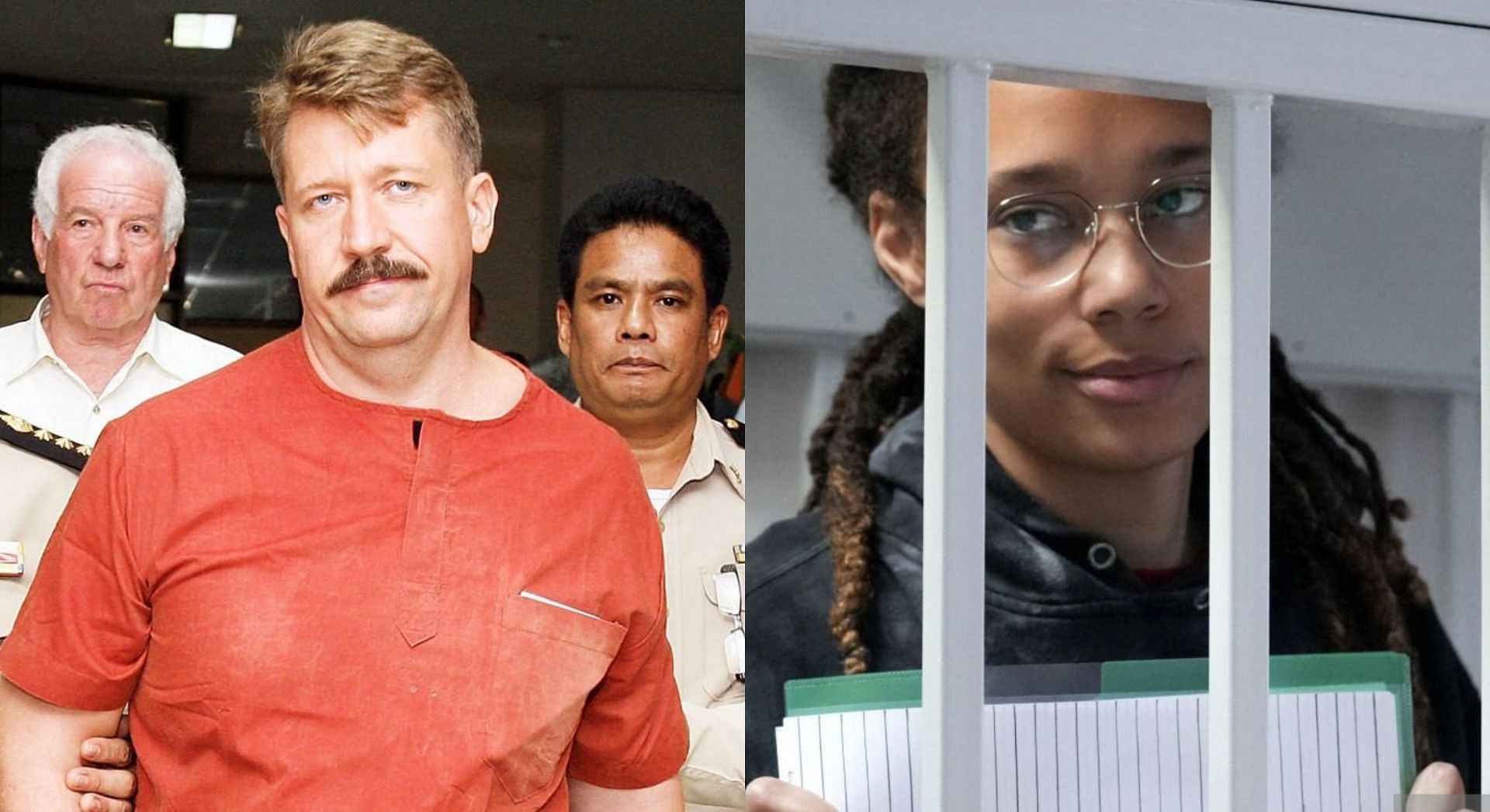 The US has decided to release arms dealer Viktor Bout in a prison swap deal in exchange of Brittney Griner (Image via Chumsak Kanoknan/ Getty Images and Pavel Pavlov/Getty Images)