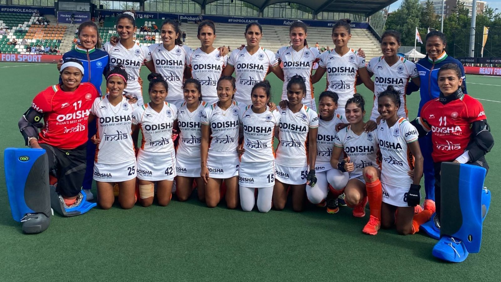 Indian Women&#039;s Hockey Team for the 2022 World Cup (Image: Hockey India Twitter)