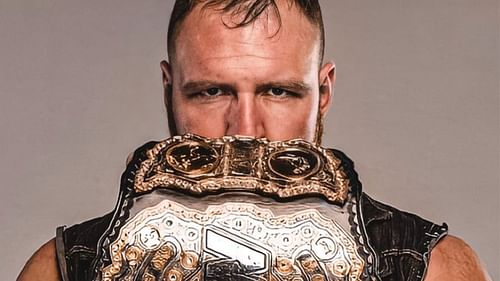 Jon Moxley with the Interim AEW World Championship