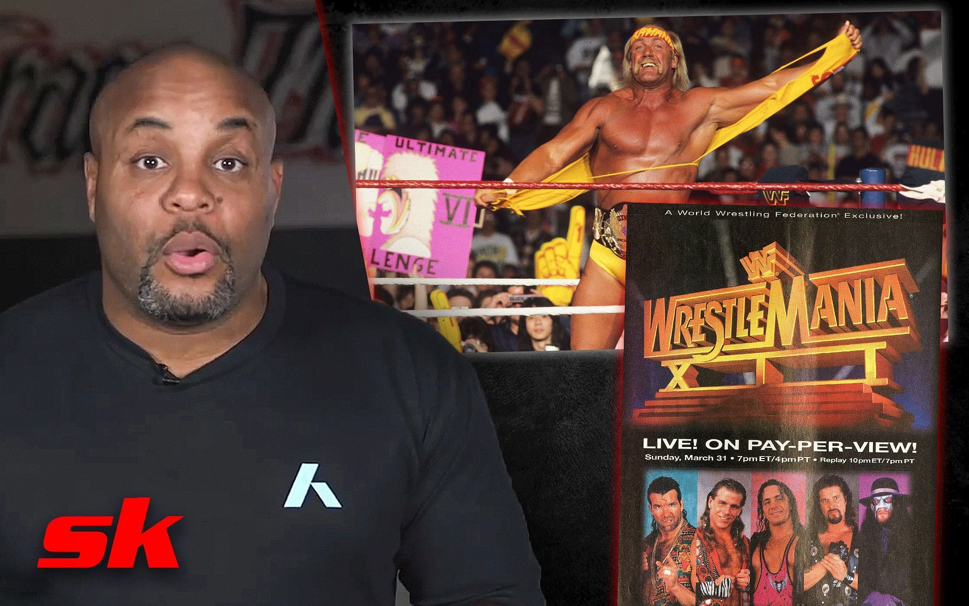 Cormier spent his time in isolation after testing positive for COVID-19 watching classic WrestleMania matches [Credits: @dc_mma, WWE.com]