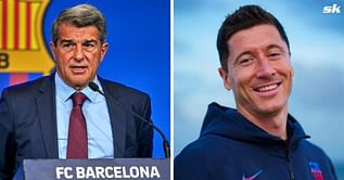 "He gets less money from us" - Barcelona president Joan Laporta hails Lewandowski for rejecting advances from Chelsea and PSG