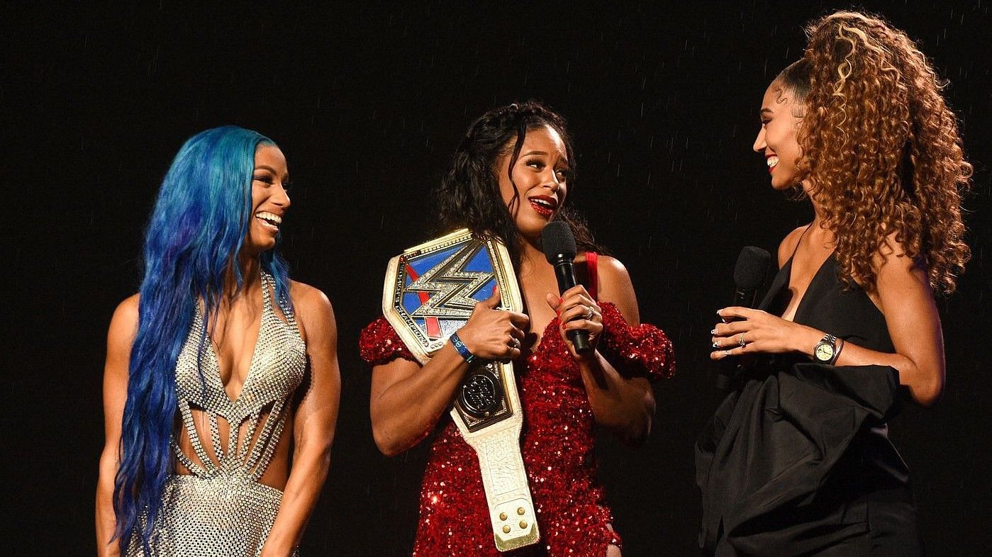 Sasha Banks &amp; Bianca Belair were ecstatic after their win.