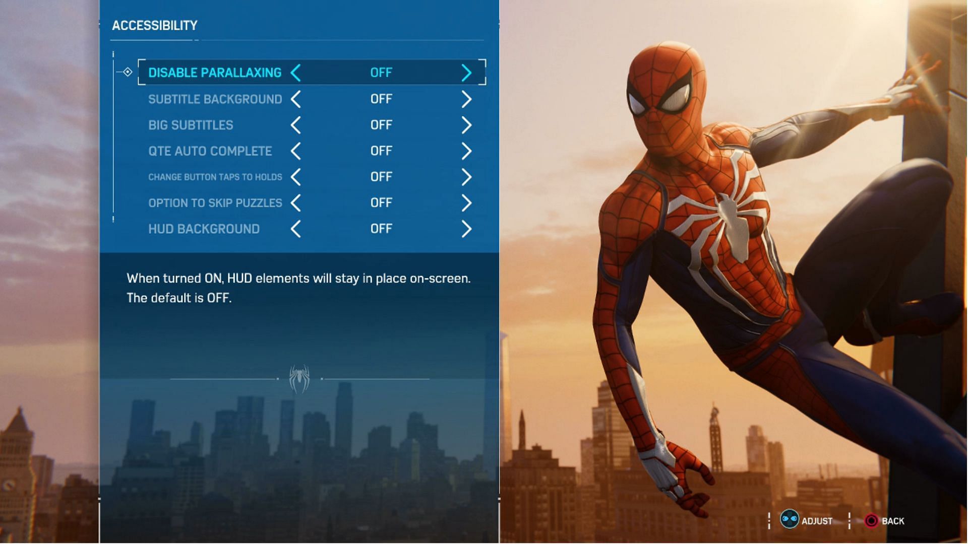 Players can choose to turn off QTEs in Marvel&#039;s Spider-Man (Image via Insomniac Games)