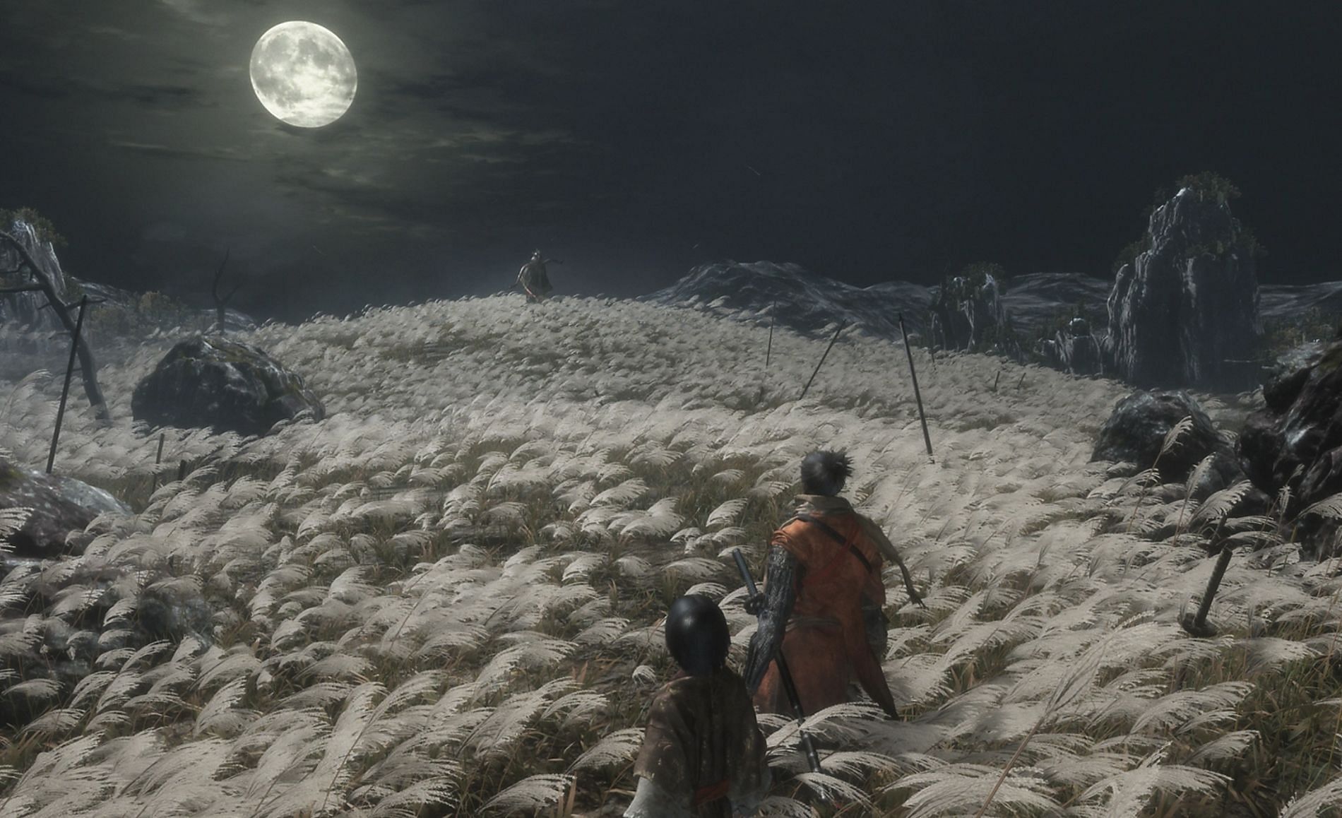 Sekiro sees players go toe-to-toe with the main antagonist of the game in the tutorial area (Image via FromSoftware, Steam)