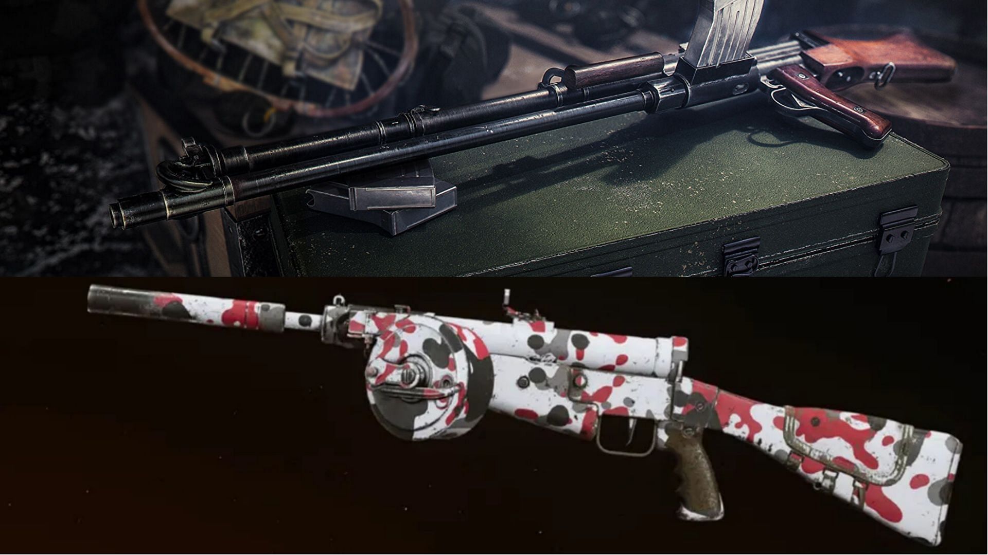 The KG M40 (top) and Sten SMG (bottom) in Call of Duty Warzone (Image via Activision)