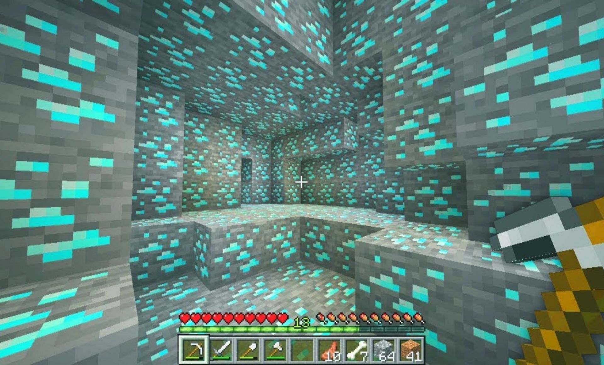 A Picture Of A Minecraft Diamond - What coordinates are diamonds at in Minecraft 1.19 update