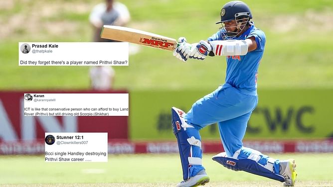 IND vs ZIM 2022: “Did they forget there’s a player named Prithvi Shaw?” - Fans slam BCCI for ignoring Delhi Capitals opener yet again