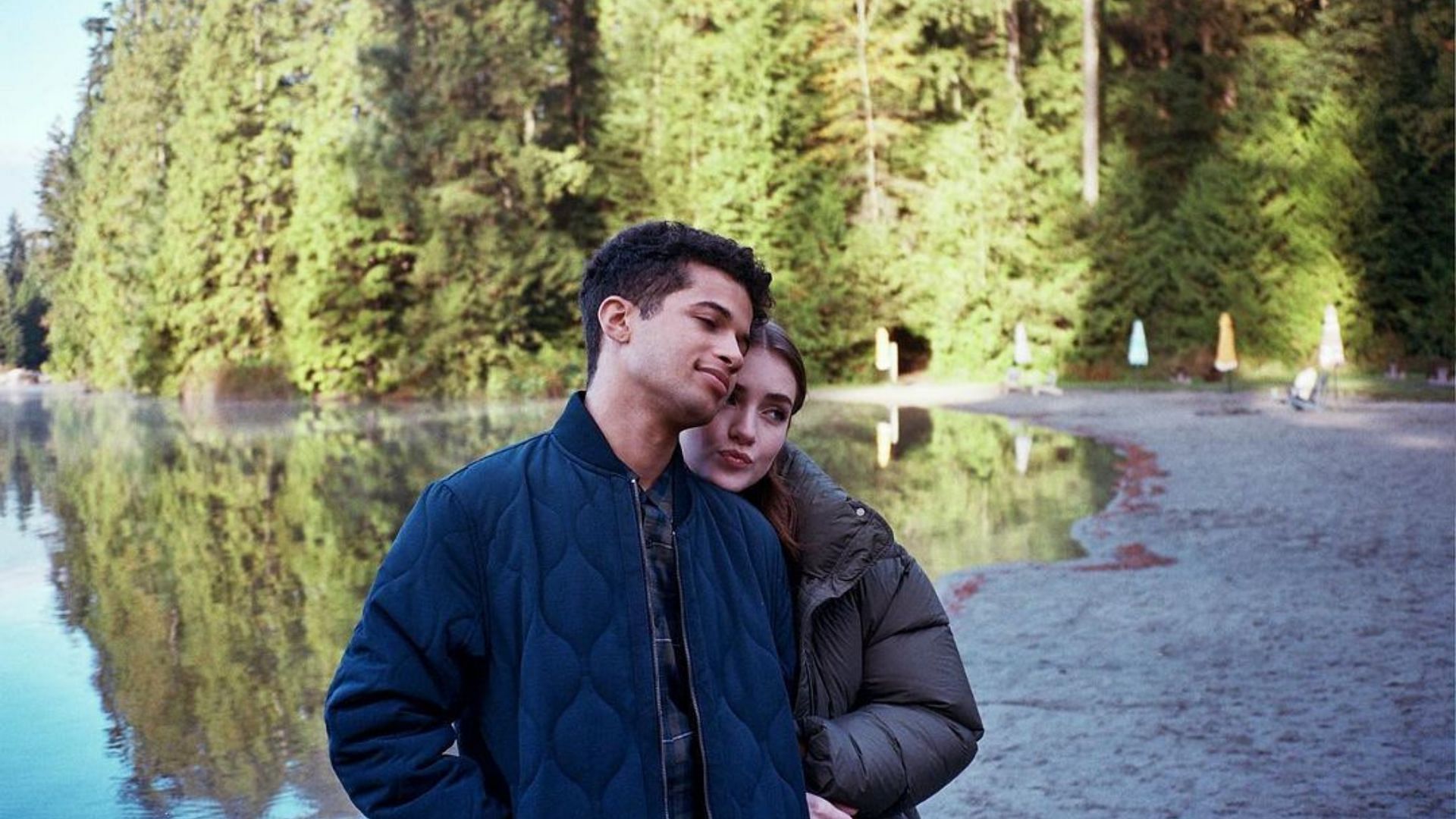 Jordan Fisher and Talia Ryder star in Netflix&#039;s newest romantic drama (Image via taliaryder/Instagram)